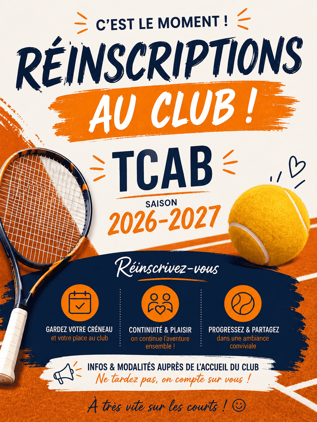 Inscriptions Saison 2026/2027